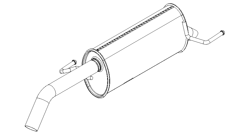 Silencieux arrière Vellerand 15328
