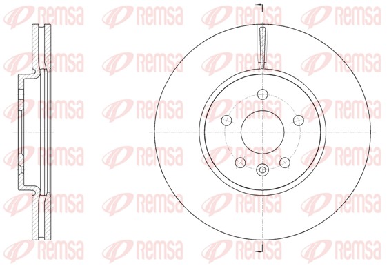 Disque de frein REMSA 61534.10