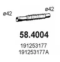 Tuyau d'échappement ASSO 58.4004