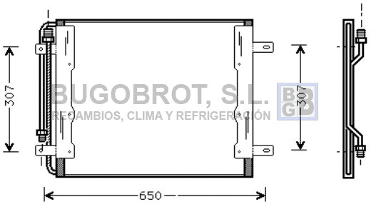 Condenseur, climatisation BUGOBROT 62-ME5145