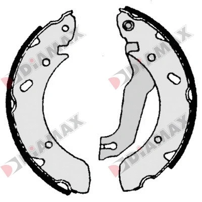 Jeu de mâchoires de frein DIAMAX N01267
