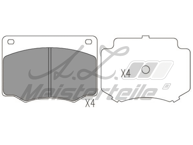 Kit de plaquettes de frein, frein à disque A.Z. Meisterteile AZMT-44-022-2380