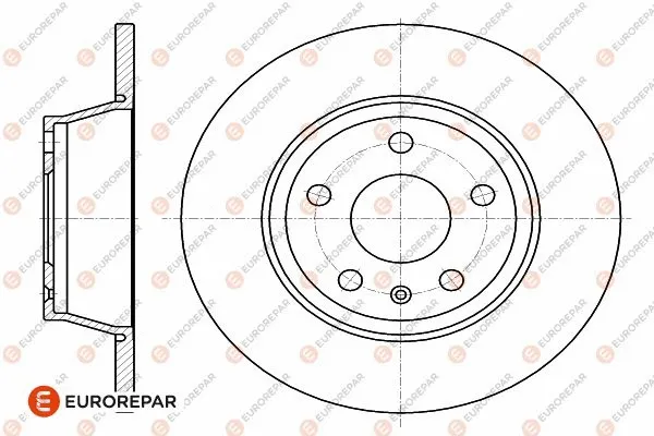 Disque de frein EUROREPAR 1642770180