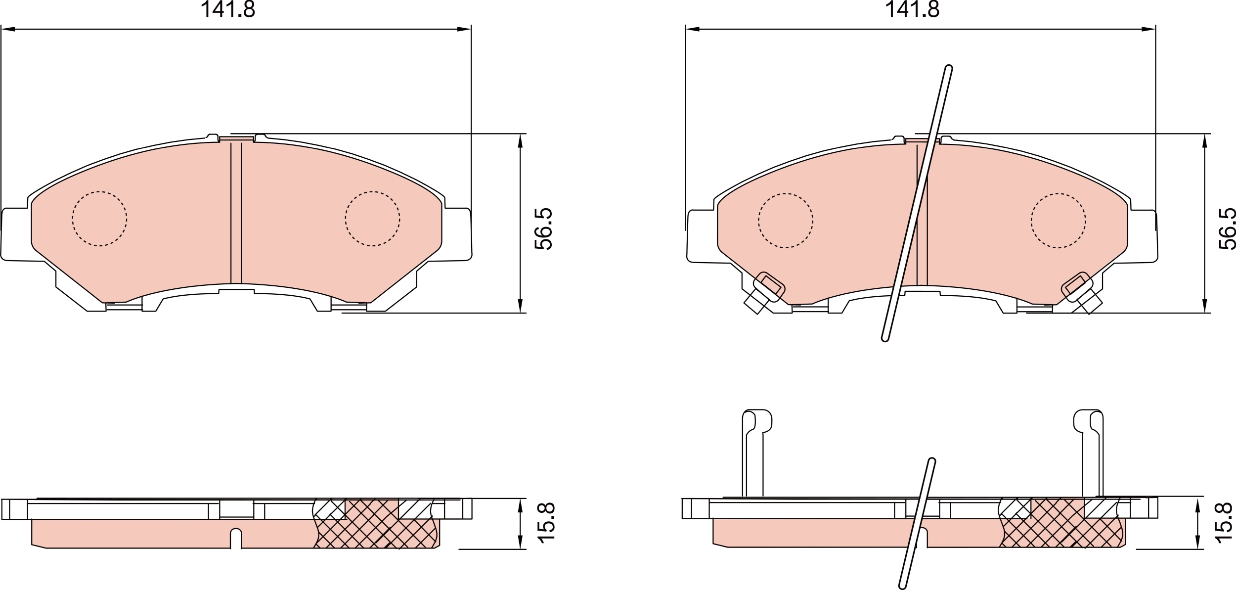 Kit de plaquettes de frein, frein à disque TRW GDB8275AT