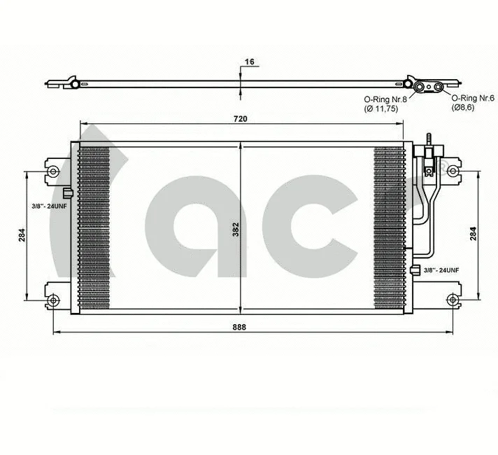 Condenseur, climatisation ACR 300652