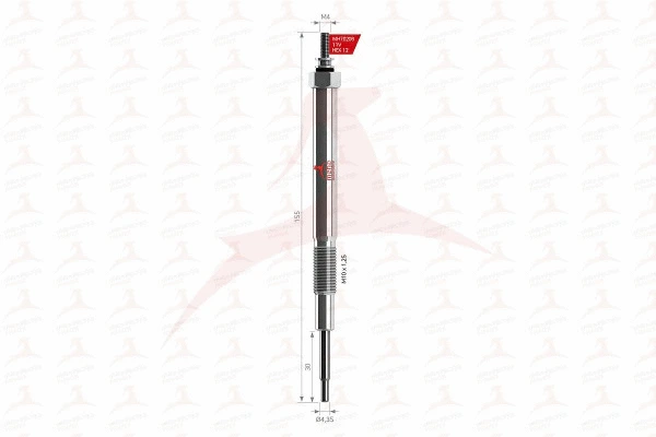 Bougie de préchauffage MEHA AUTOMOTIVE MH70206