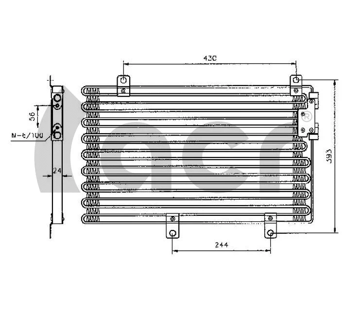Condenseur, climatisation ACR 300119