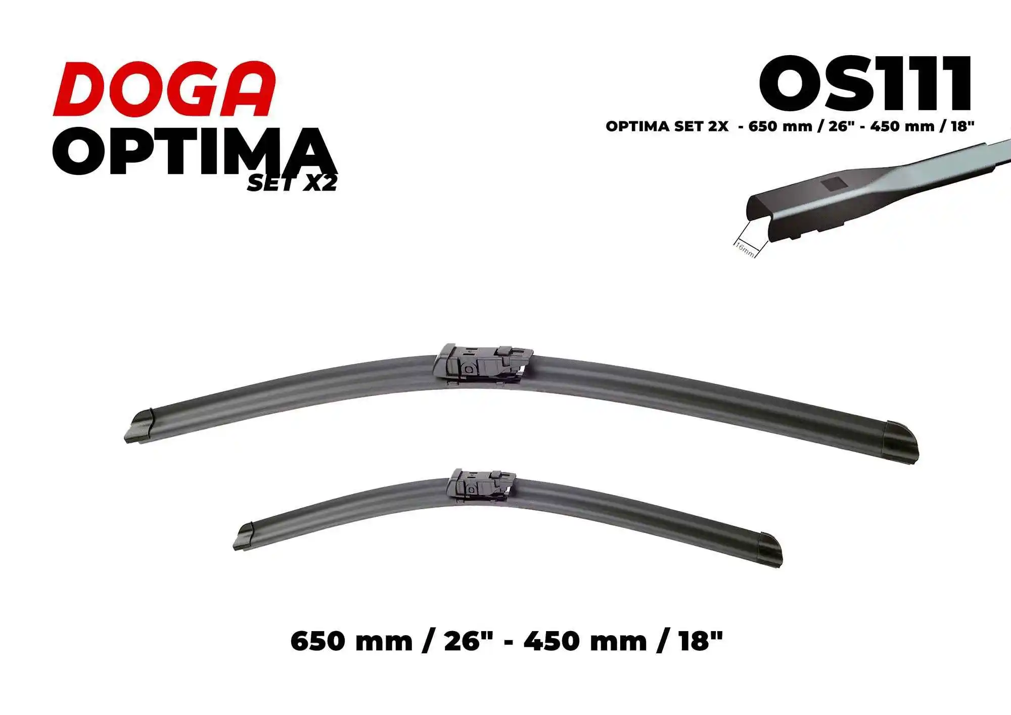 Balai d'essuie-glace DOGA OS111