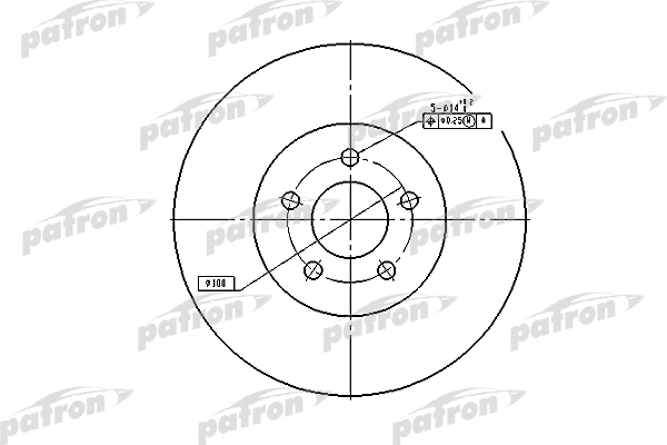 Disque de frein PATRON PBD5381