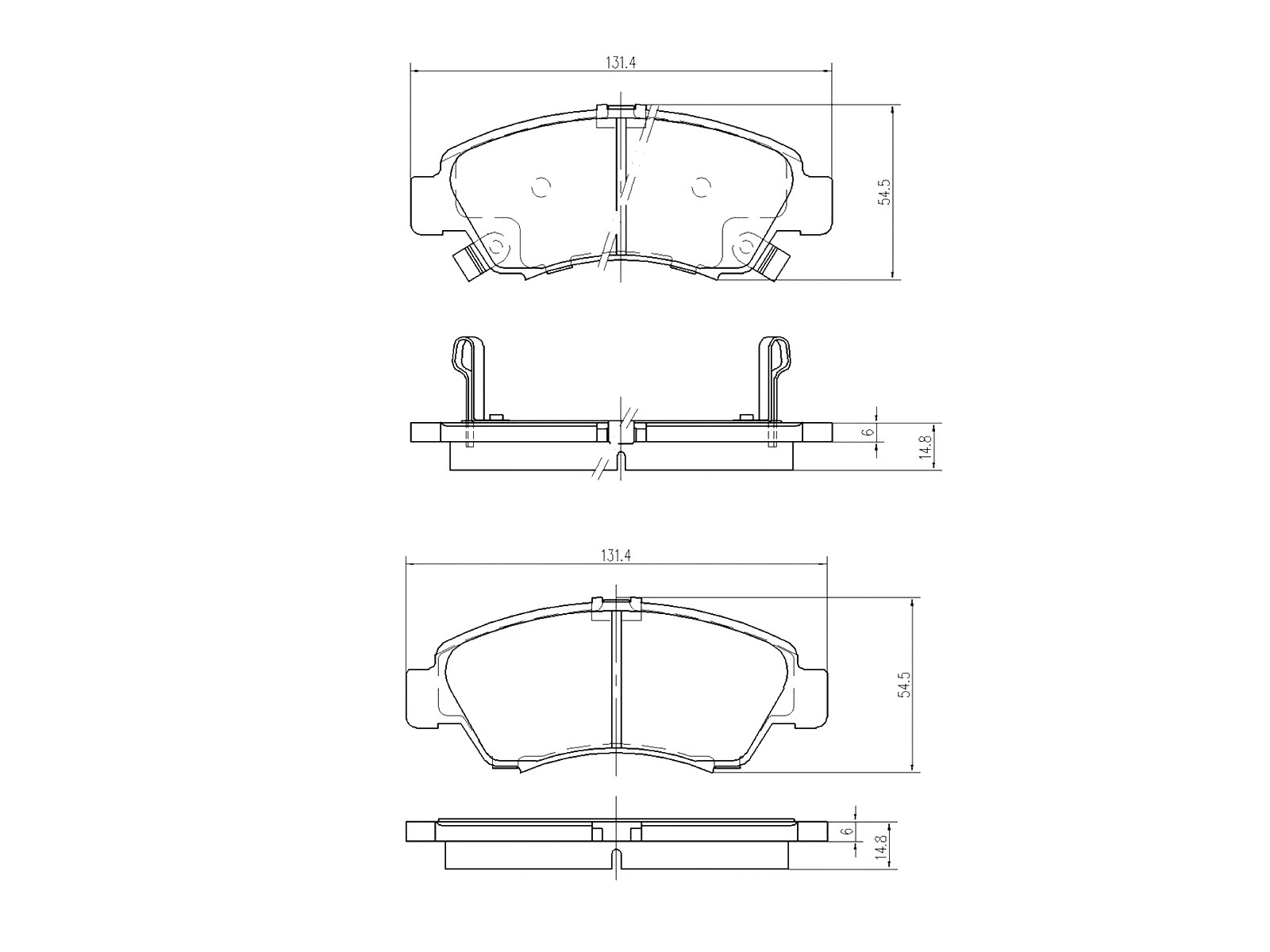 Kit de plaquettes de frein, frein à disque A.Z. Meisterteile AZMT-44-022-1398