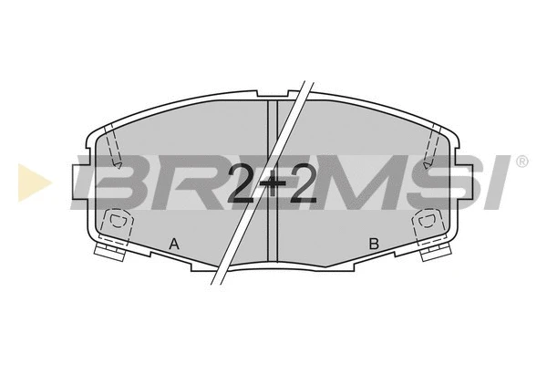Kit de plaquettes de frein, frein à disque BREMSI BP2378