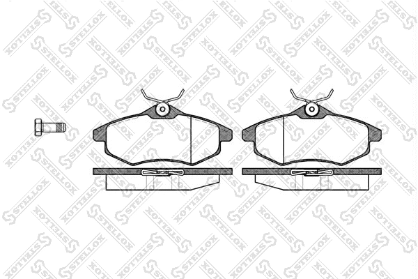 Kit de plaquettes de frein, frein à disque STELLOX 892 000-SX