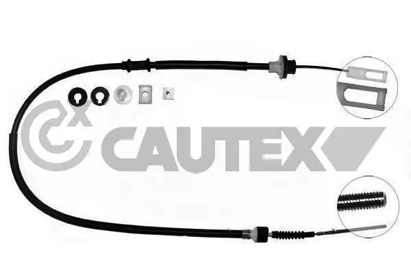 Tirette à câble, commande d'embrayage CAUTEX 760173