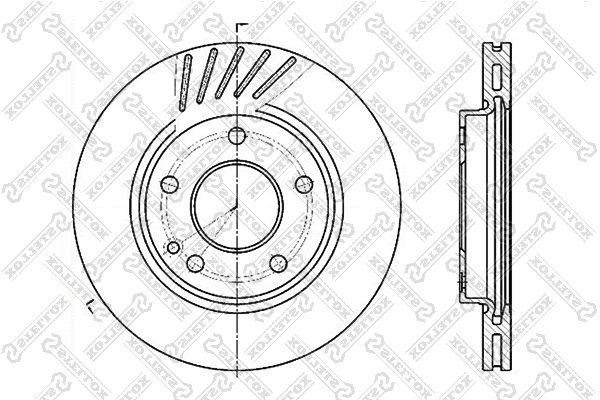 Disque de frein STELLOX 6020-3346V-SX
