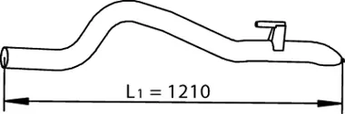 Tuyau d'échappement DINEX 74603