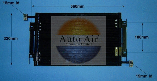 Condenseur, climatisation AUTO AIR GLOUCESTER 16-9782