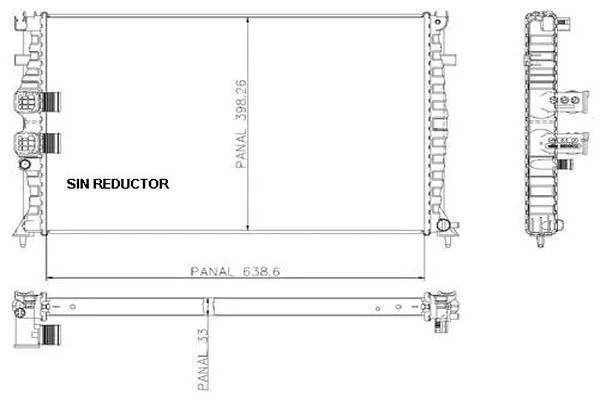 Radiateur, refroidissement du moteur ORDONEZ 1020686809
