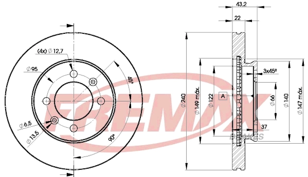 Disque de frein FREMAX BD-8970