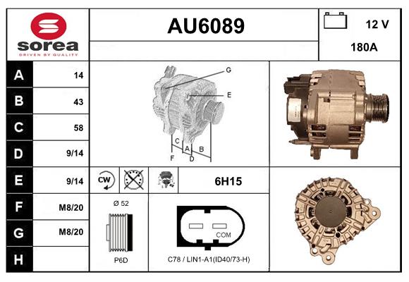 Alternateur SERA AU6089