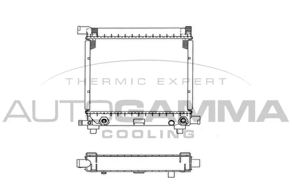 Radiateur, refroidissement du moteur AUTOGAMMA 100541