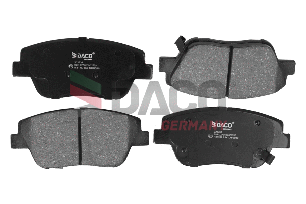 Kit de plaquettes de frein, frein à disque DACO Germany 321733