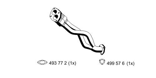 Tuyau d'échappement ERNST 105415