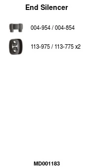 Silencieux arrière FA1 MD001183