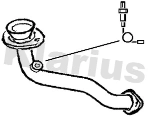 Tuyau d'échappement KLARIUS 301096