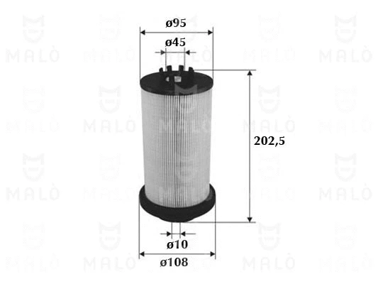 Filtre à carburant AKRON-MALÒ 1520173