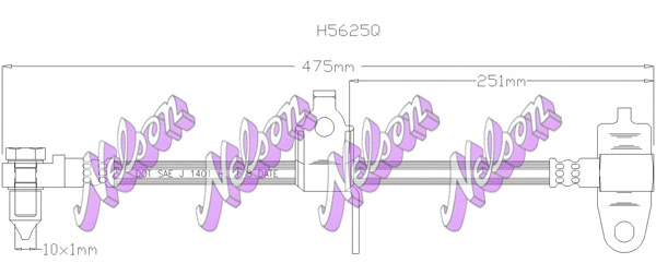 Flexible de frein KAWE H5625Q