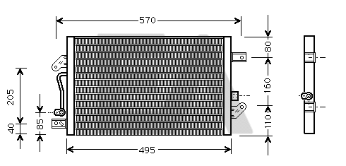 Condenseur, climatisation EACLIMA 30C25030