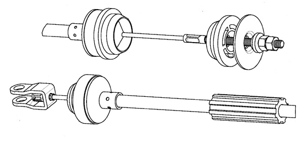 Tirette à câble, commande d'embrayage CEF PU01119
