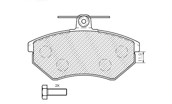 Kit de plaquettes de frein, frein à disque KLAXCAR FRANCE 24560z