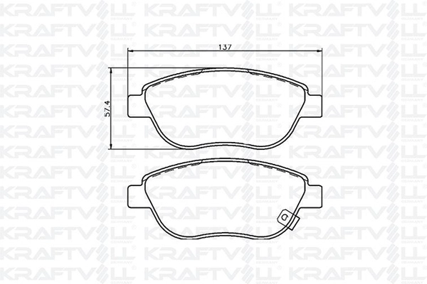 Kit de plaquettes de frein, frein à disque KRAFTVOLL GERMANY 07010044