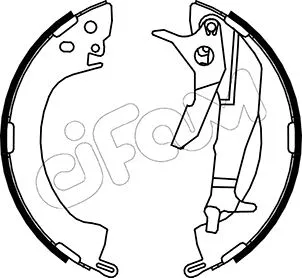 Jeu de mâchoires de frein CIFAM 153-251Y