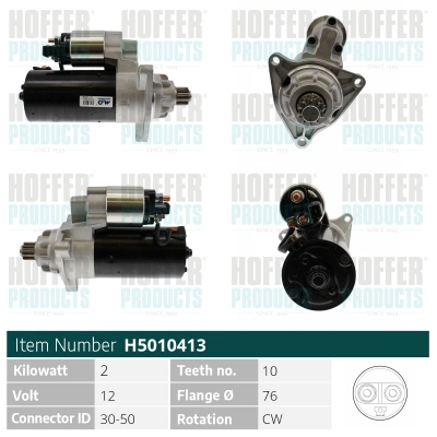 Démarreur HOFFER H5010413