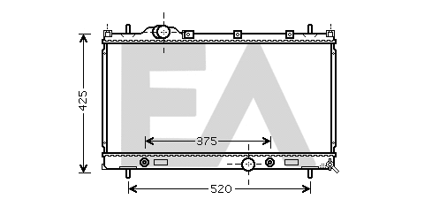 Radiateur, refroidissement du moteur EACLIMA 31R12023