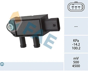Capteur, pression des gaz échappement FAE 16134