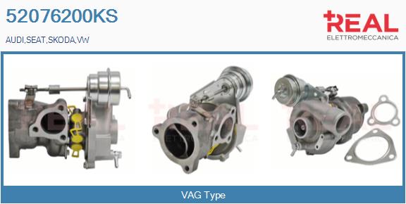 Turbocompresseur, suralimentation REAL 52076200KS