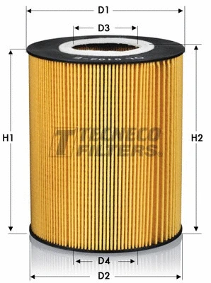 Filtre à huile TECNECO FILTERS OL0102E