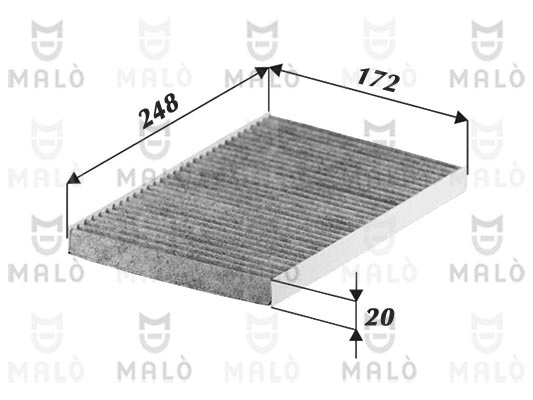 Filtre, air de l'habitacle AKRON-MALÒ 1531502