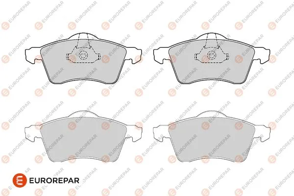 Kit de plaquettes de frein, frein à disque EUROREPAR 1686277580