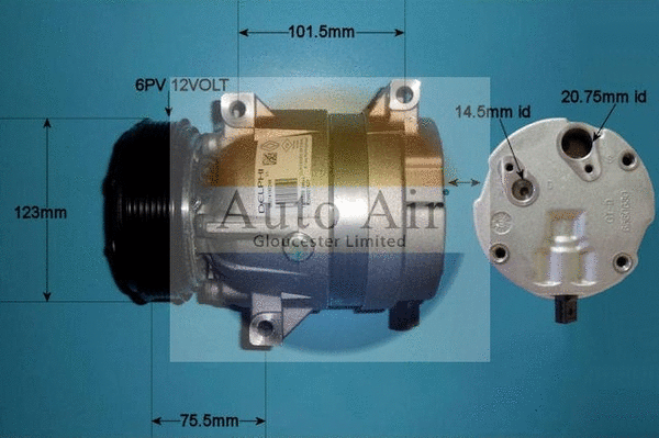 Compresseur, climatisation AUTO AIR GLOUCESTER 14-1101