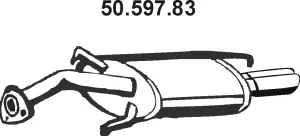 Silencieux arrière EBERSPÄCHER 50.597.83
