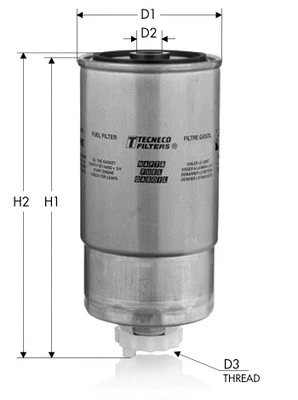 Filtre à carburant TECNECO FILTERS GS110