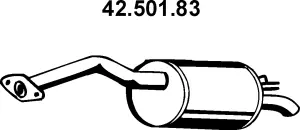 Silencieux arrière EBERSPÄCHER 42.501.83