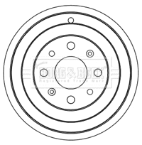 Tambour de frein BORG & BECK BBR7237