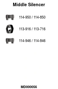 Silencieux central FA1 MD000056