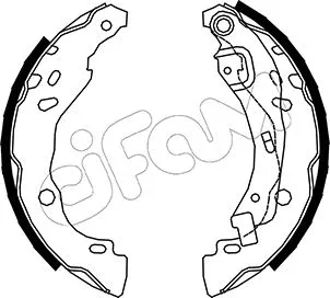 Jeu de mâchoires de frein CIFAM 153-359