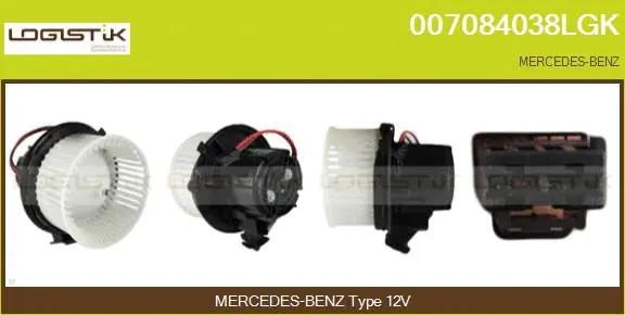 Pulseur d'air habitacle LGK 007084038LGK